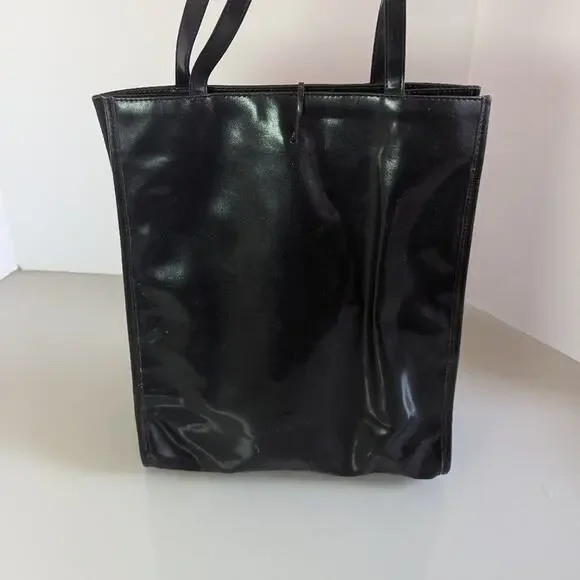 Lutci Vintage Black Hollywood Movies Magazine Anna Silvey Illustration Tote Bag - Picture 2 of 13